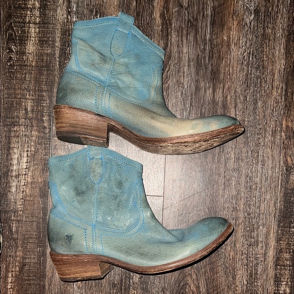 Frye Blue Ankle Boots - Picture 3 of 8